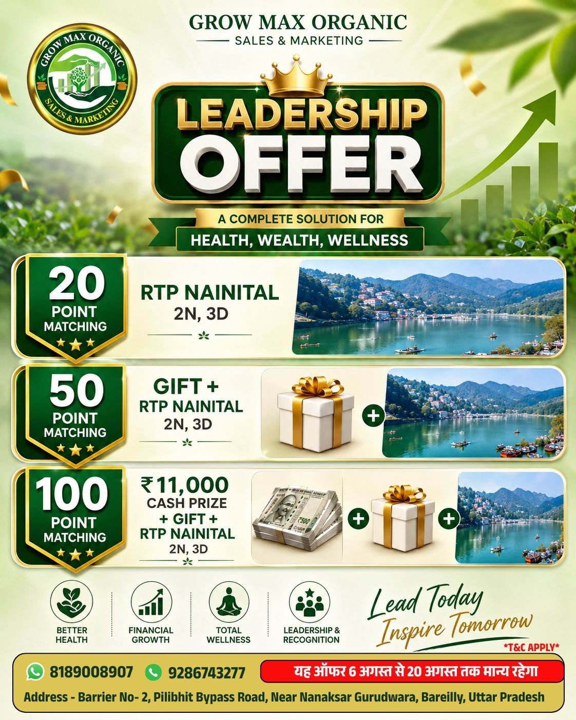 LEADERSHIP OFFER – GROW MAX ORGANIC